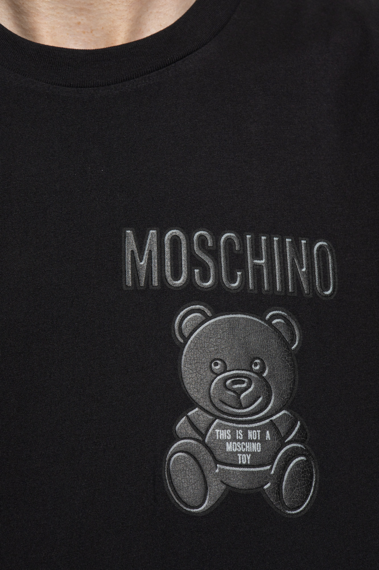 【関税&送料込】Moschino Teddy Bear T-Shirt Moschino Teddy bear-print T-shirt | Black | FARFETCH